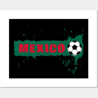 Mexico Soccer Mexico Futbol Football Mexican soccer Flag Jersey Posters and Art